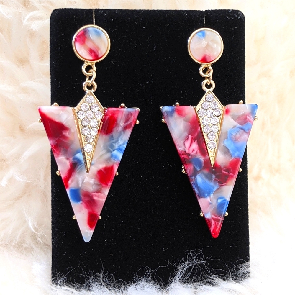 🇺🇲FINAL DROP Red, White, & Blue Earrings🇺🇲